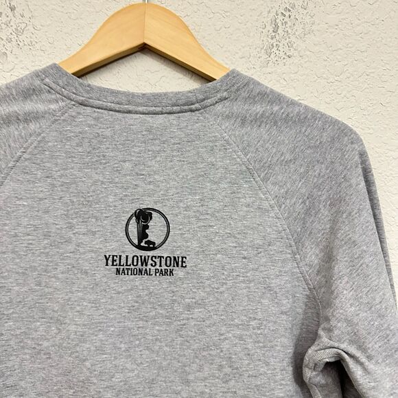 PATAGONIA W's Fitz Roy Bison Ahnya Crew Sweatshirt in Grey "Yellowstone" - Picture 5 of 9